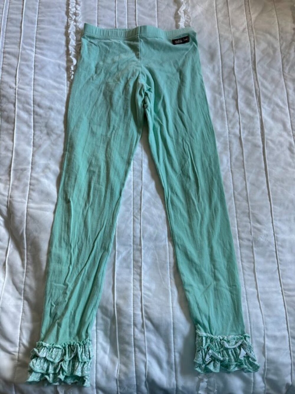 Matilda Jane Clothing Girls Size 10 EUC Blue Leggings